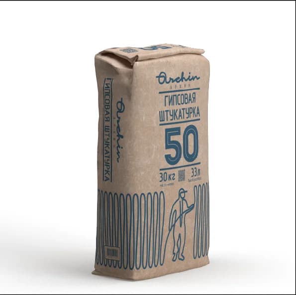 Гипсовая штукатурка Archin 50 серая Archin — купить в Москве